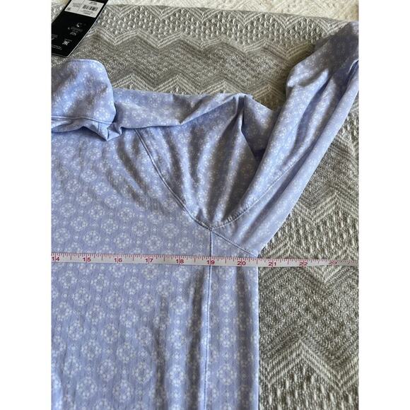 Women's Walter Hagen P 11 1/4 Zip Golf Pullover Top - Geo Crisp Peri - Sz L, NWT - Picture 11 of 13